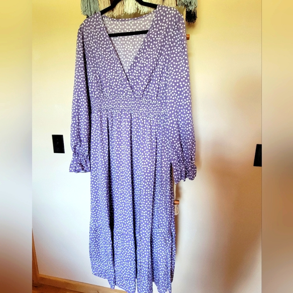 Purple Floral Dress